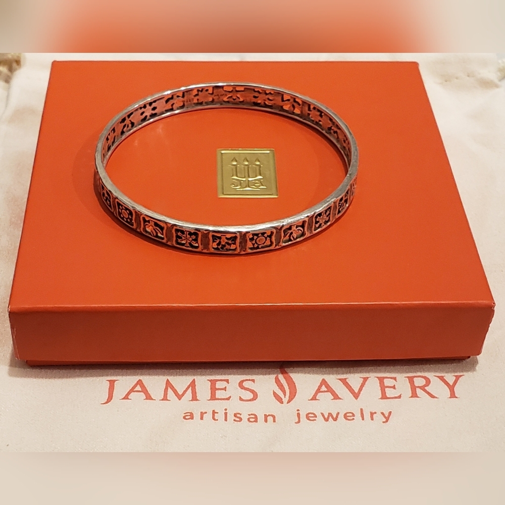 Vintage James Avery 4 Seasons Sterling Bangle